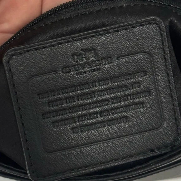Coach Black Crossbody Bag with Silver Detail - Picture 10 of 11